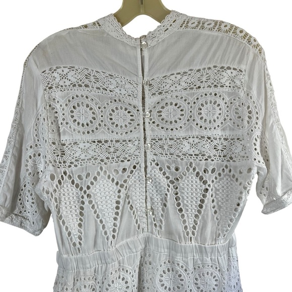 FLOREAT x ANTHROPOLOGIE Cottagecore Juliet Eyelet Lace Dress - Picture 8 of 11